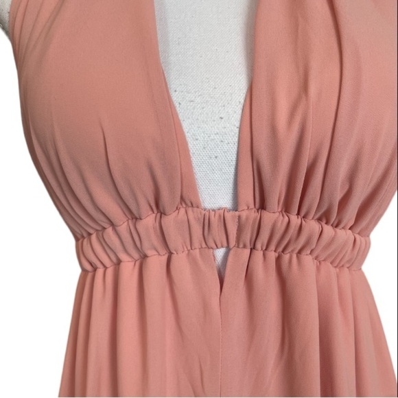 Show Me Your Mumu Dress Womens Medium Luna Halter Bridesmaids Wedding Formal - Picture 9 of 16